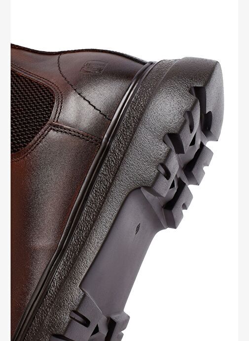 Erkek Taba Deri Chelsea Bot 25WFD681218 - Görsel 7