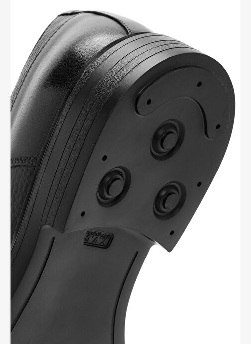 Erkek Siyah Bağcıklı Deri Casual Ayakkabı 25WFD7048FT - Görsel 9