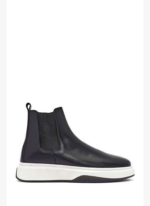 Erkek Siyah Deri Chelsea Bot 25WFD632118 - Görsel 2