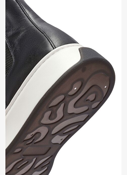 Erkek Siyah Deri Chelsea Bot 25WFD632118 - Görsel 9