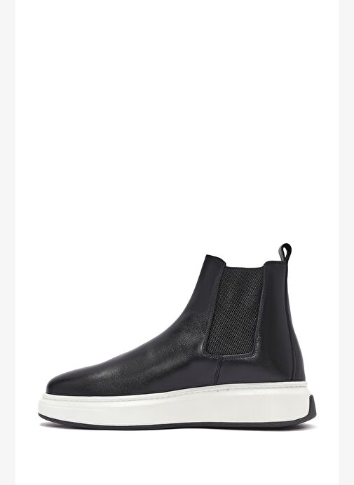 Erkek Siyah Deri Chelsea Bot 25WFD632118 - Görsel 3