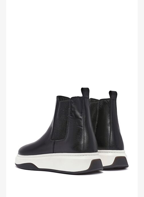Erkek Siyah Deri Chelsea Bot 25WFD632118 - Görsel 7