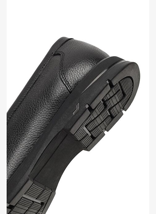 Erkek Siyah Deri Loafer 25WFD696518 - Görsel 9