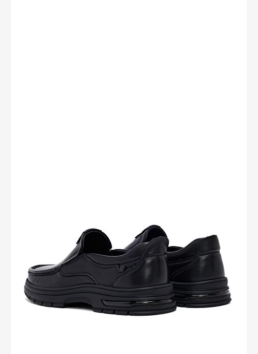 Erkek Siyah Deri Casual Loafer 25WFD695618 - Görsel 6