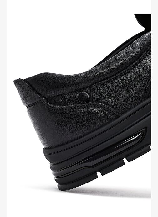 Erkek Siyah Deri Casual Loafer 25WFD695618 - Görsel 9