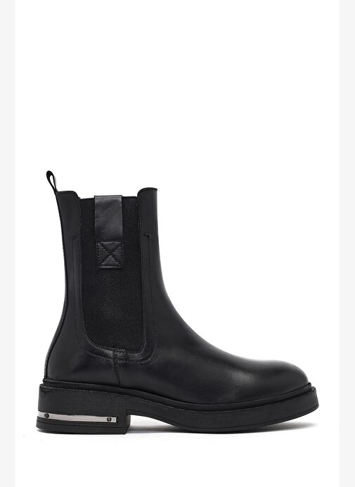 Kadın Siyah Deri Chelsea Bot 25WFD185418 - Görsel 2