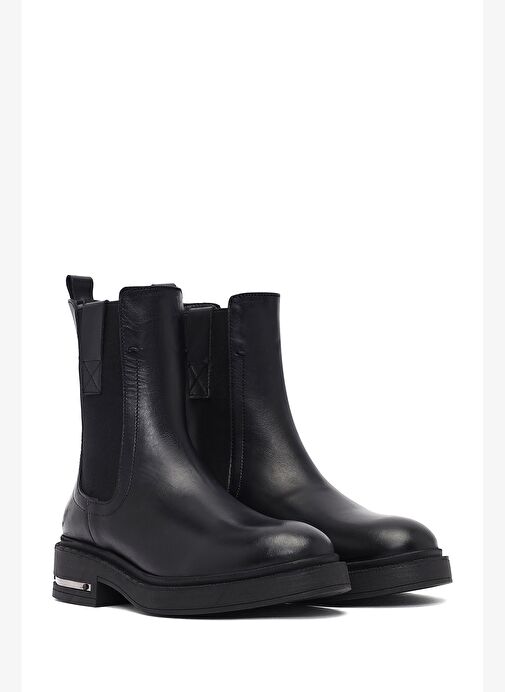 Kadın Siyah Deri Chelsea Bot 25WFD185418 - Görsel 5