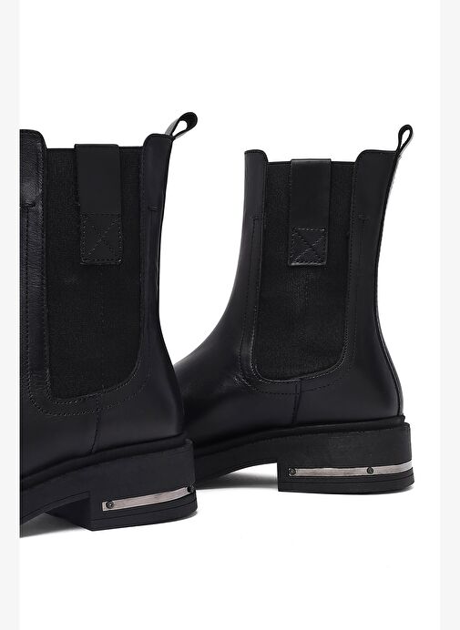 Kadın Siyah Deri Chelsea Bot 25WFD185418 - Görsel 9