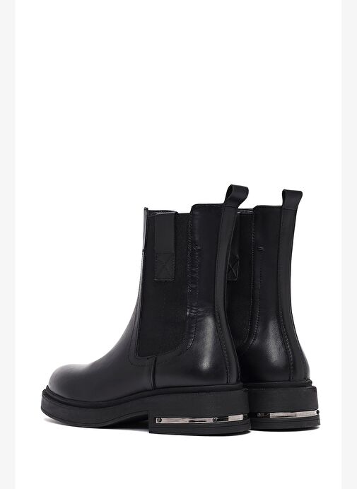 Kadın Siyah Deri Chelsea Bot 25WFD185418 - Görsel 7