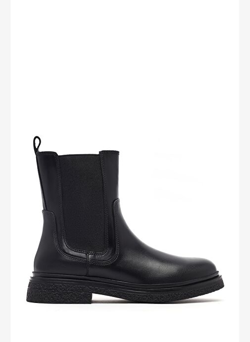 Kadın Siyah Deri Chelsea Bot 25WFD186818 - Görsel 2