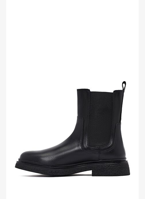 Kadın Siyah Deri Chelsea Bot 25WFD186818 - Görsel 3
