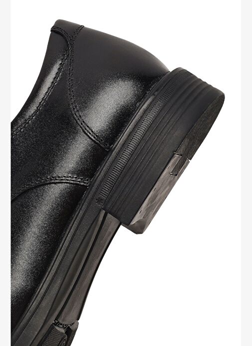 Erkek Siyah Bağcıklı Deri Casual Ayakkabı 25WFD696618 - Görsel 9