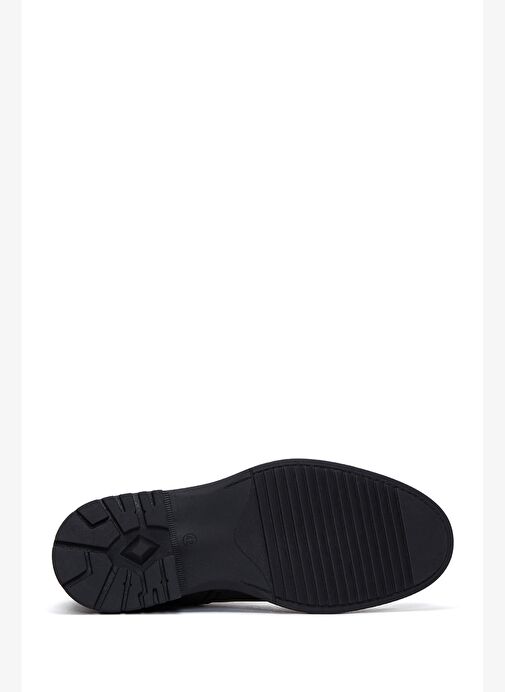 Erkek Siyah Fermuarlı Deri Casual Bot 25WFD6304FT - Görsel 6