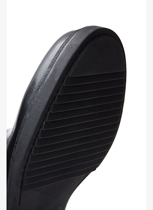 Erkek Siyah Fermuarlı Deri Casual Bot 25WFD6304FT - Görsel 9