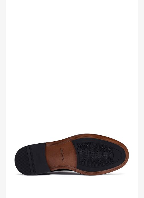 Erkek Siyah Bağcıklı Deri Klasik Ayakkabı 25WFD691118 - Görsel 5