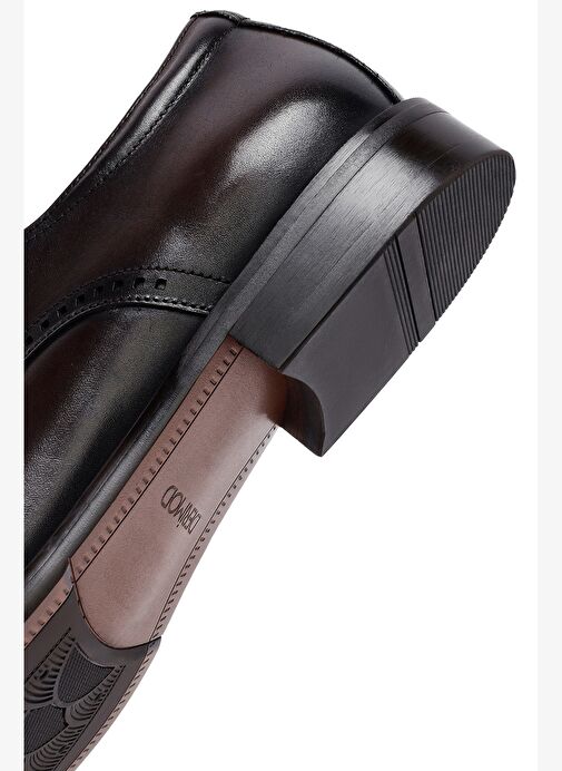 Erkek Kahverengi Bağcıklı Deri Klasik Ayakkabı 25WFD691118 - Görsel 9