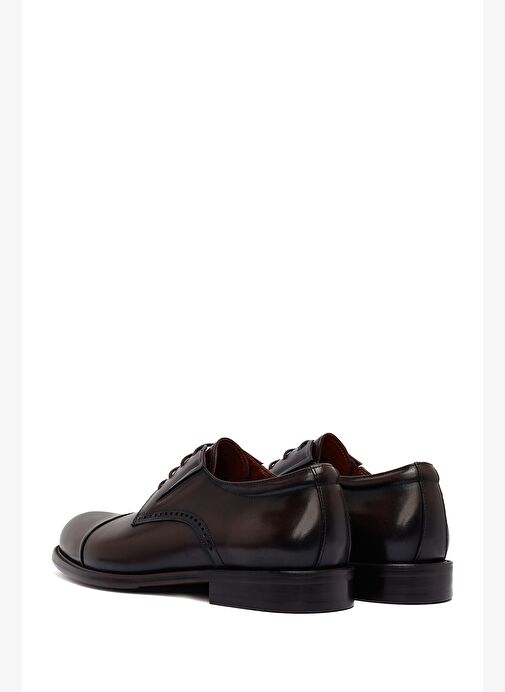 Erkek Kahverengi Bağcıklı Deri Klasik Ayakkabı 25WFD691118 - Görsel 6
