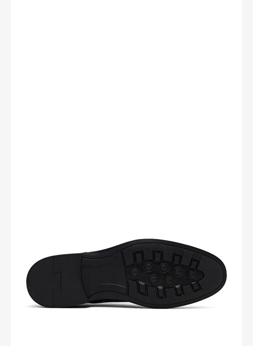 Erkek Siyah Bağcıklı Deri Casual Ayakkabı 25WFD696718 - Görsel 5