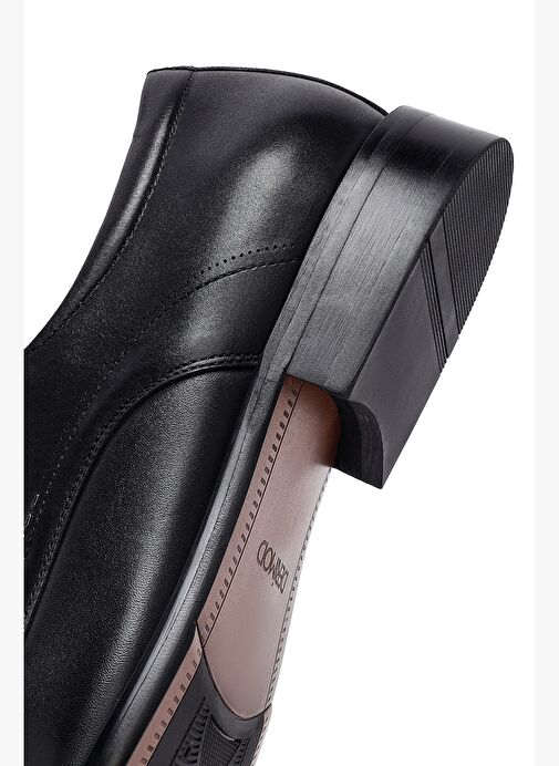 Erkek Siyah Bağcıklı Deri Klasik Ayakkabı 25WFD691218 - Görsel 9