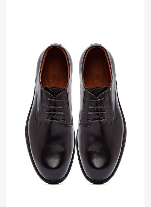 Erkek Kahverengi Bağcıklı Deri Klasik Ayakkabı 25WFD691218 - Görsel 8