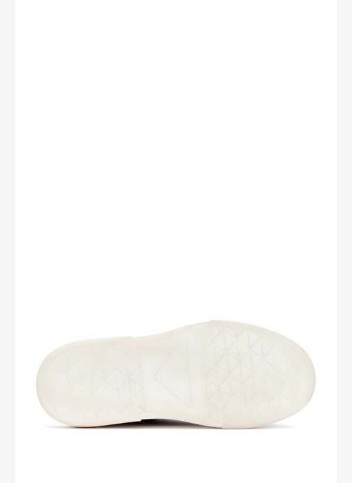 Erkek Kahverengi Bağcıklı Kalın Tabanlı Deri Sneaker 25WFD610918 - Görsel 5