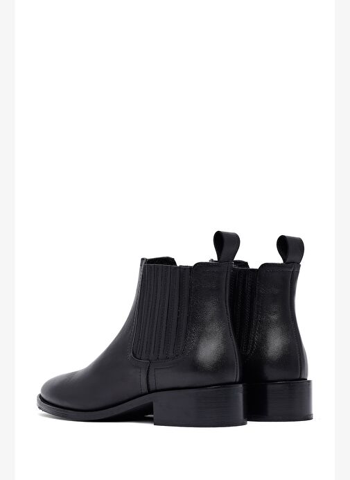 Kadın Siyah Deri Chelsea Bot 25AFD152818 - Görsel 7