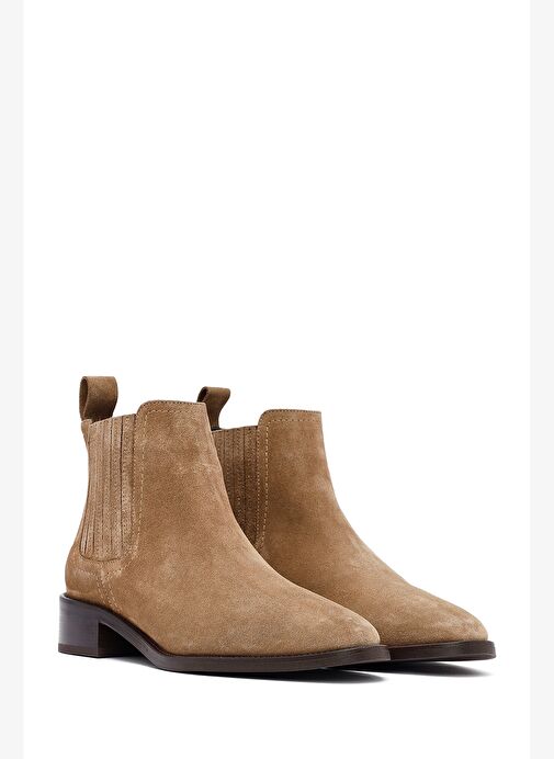 Kadın Vizon Süet Deri Chelsea Bot 25AFD152810 - Görsel 5