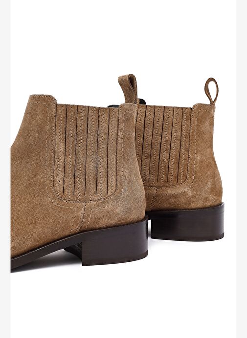 Kadın Vizon Süet Deri Chelsea Bot 25AFD152810 - Görsel 9