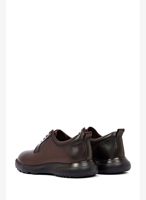 Erkek Kahverengi Bağcıklı Deri Casual Ayakkabı 25WFD643018 - Görsel 6