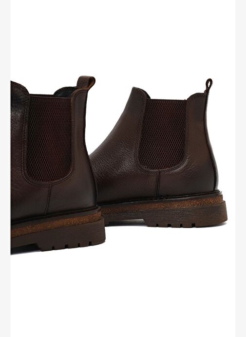 Erkek Kahverengi Deri Chelsea Bot 25WFD7544FT - Görsel 9