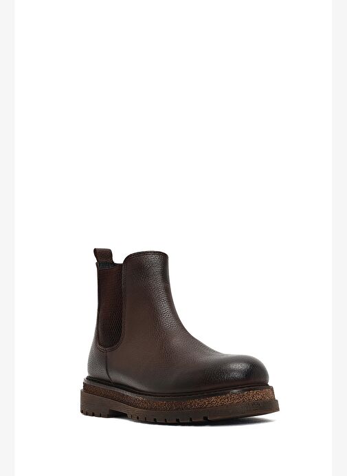 Erkek Kahverengi Deri Chelsea Bot 25WFD7544FT - Görsel 8
