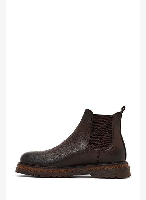 Erkek Kahverengi Deri Chelsea Bot 25WFD7544FT - Görsel 3