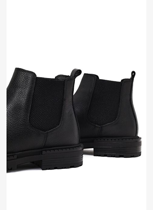 Erkek Siyah Deri Chelsea Bot 25WFD7546FT - Görsel 9