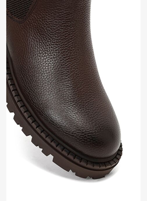 Erkek Kahverengi Deri Chelsea Bot 25WFD7546FT - Görsel 9