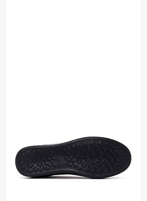 Erkek Kahverengi Bağcıklı Deri Sneaker 25WFD688418 - Görsel 5