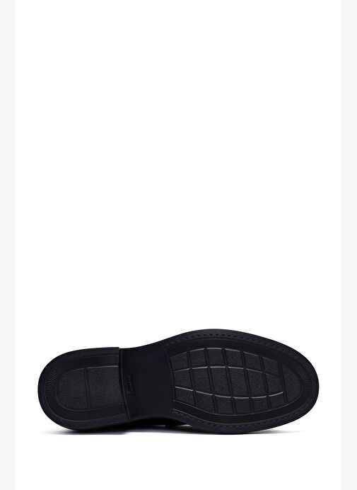 Erkek Siyah Deri Casual Loafer 25WFD685918 - Görsel 5