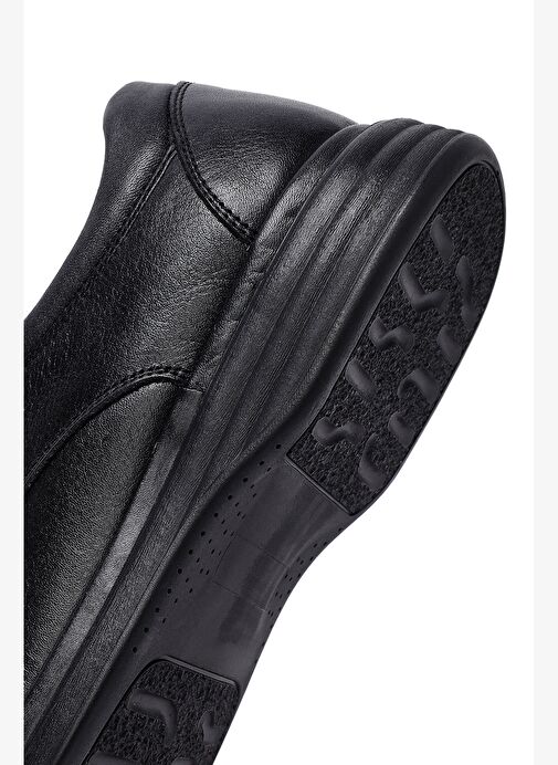 Erkek Siyah Bağcıklı Deri Casual Ayakkabı 25WFD815018 - Görsel 7