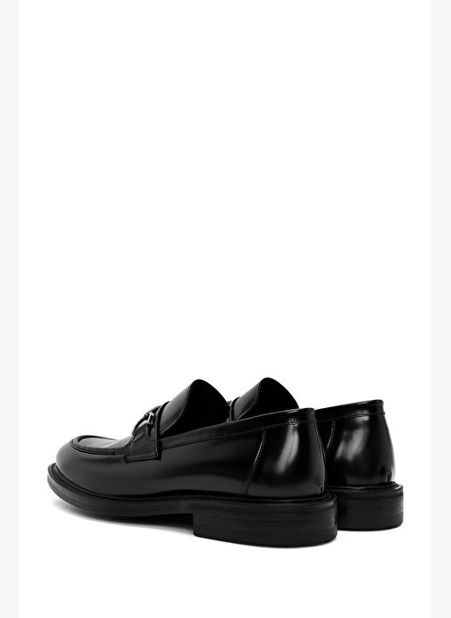 Erkek Siyah Deri Klasik Loafer 25WFD750022 - Görsel 6
