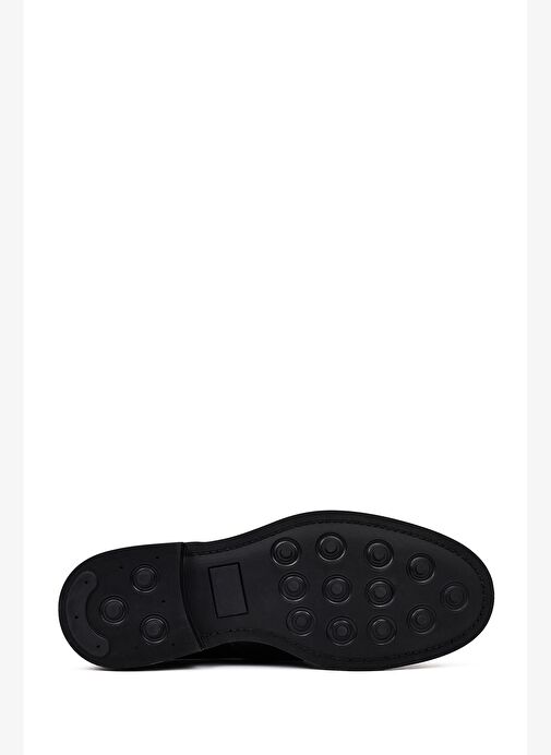 Erkek Siyah Deri Casual Loafer 25WFD750522 - Görsel 5