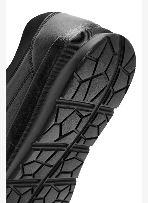 Erkek Siyah Bağcıklı Deri Casual Ayakkabı 25WFD6743FT - Görsel 9