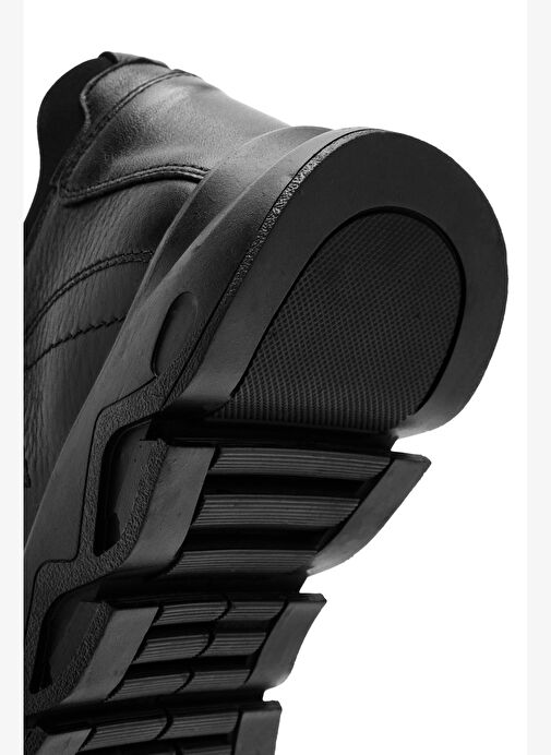 Erkek Siyah Bağcıklı Deri Casual Ayakkabı 25WFD6744FT - Görsel 9