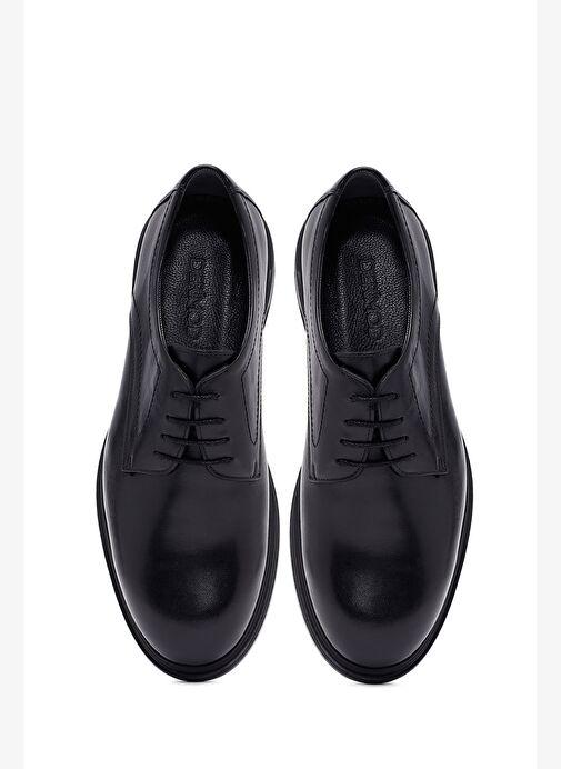 Erkek Siyah Bağcıklı Deri Casual Ayakkabı 25WFD760018 - Görsel 8