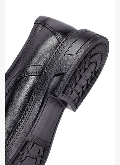 Erkek Siyah Bağcıklı Deri Casual Ayakkabı 25WFD760018 - Görsel 9