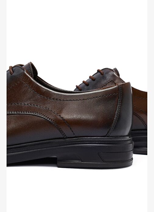 Erkek Kahverengi Bağcıklı Deri Casual Ayakkabı 25WFD760018 - Görsel 9