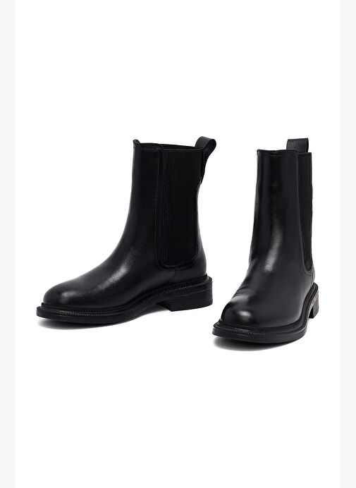 Kadın Siyah Deri Chelsea Bot 25WFD202218 - Görsel 4