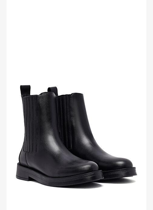Kadın Siyah Deri Chelsea Bot 25WFD202318 - Görsel 5