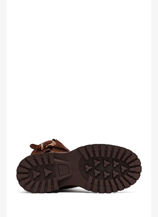 Kadın Kahverengi Süet Deri Bot 25WFD202410 - Görsel 6