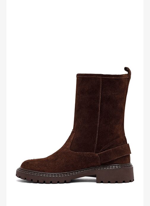 Kadın Kahverengi Süet Deri Bot 25WFD202410 - Görsel 3