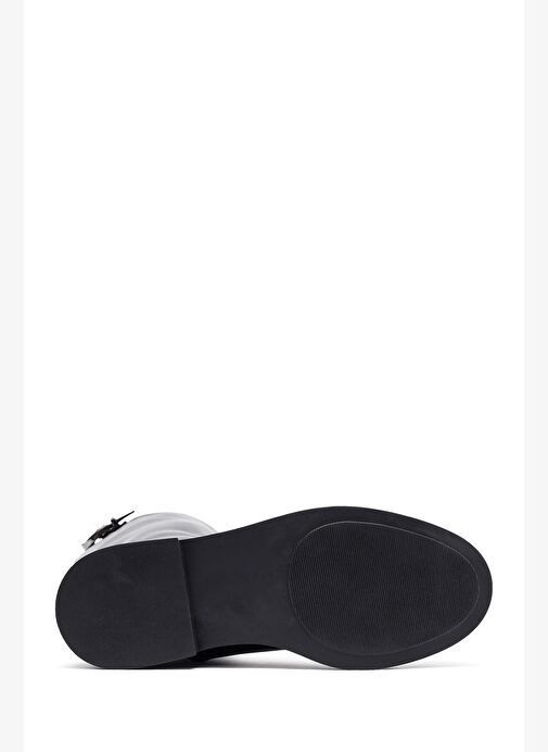 Kadın Siyah Fermuarlı Deri Çizme 25WFD203318 - Görsel 7