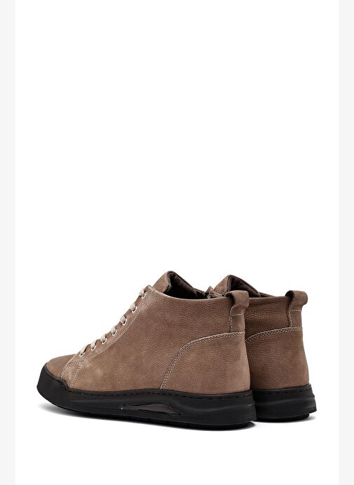 Erkek Bej Fermuarlı Nubuk Deri Spor Bot 25WFD7606V3 - Görsel 6